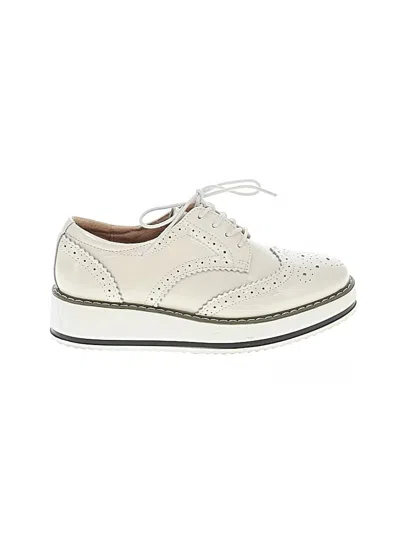 Pre-owned Unbranded Flats In Ivory