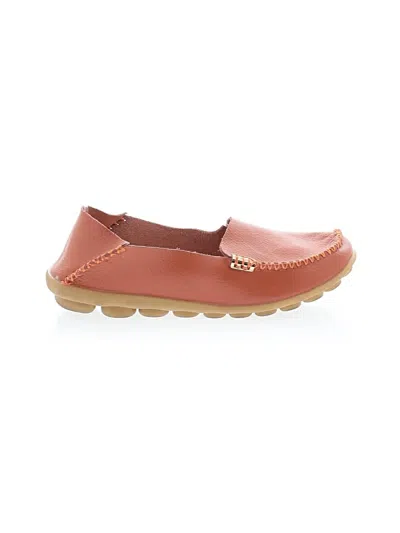 Pre-owned Unbranded Flats In Orange