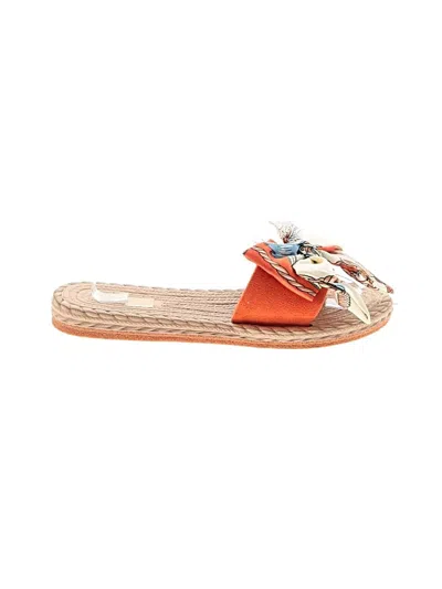 Pre-owned Unbranded Flats In Orange