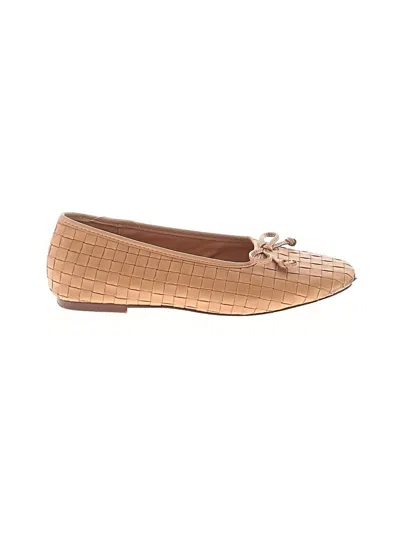 Pre-owned Unbranded Flats In Tan