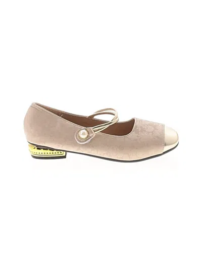 Pre-owned Unbranded Flats In Tan