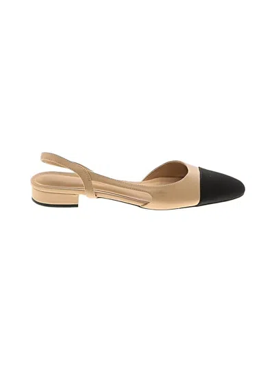 Pre-owned Unbranded Flats In Tan
