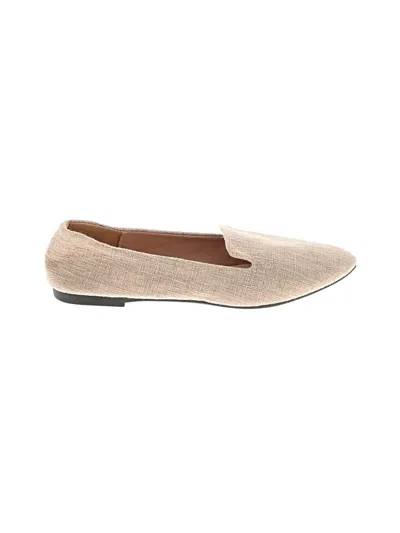 Pre-owned Unbranded Flats In Tan