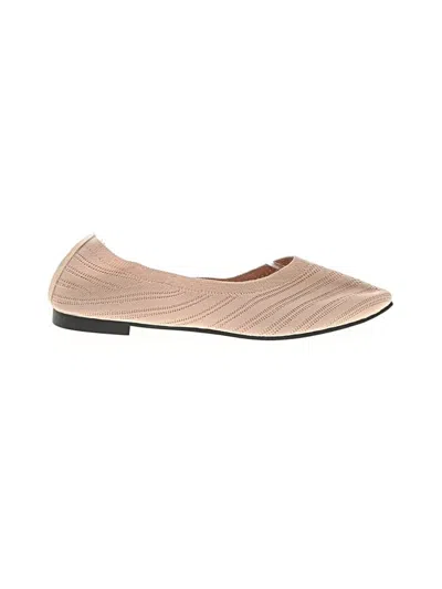 Pre-owned Unbranded Flats In Tan