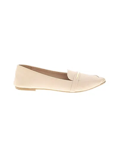 Pre-owned Unbranded Flats In Tan