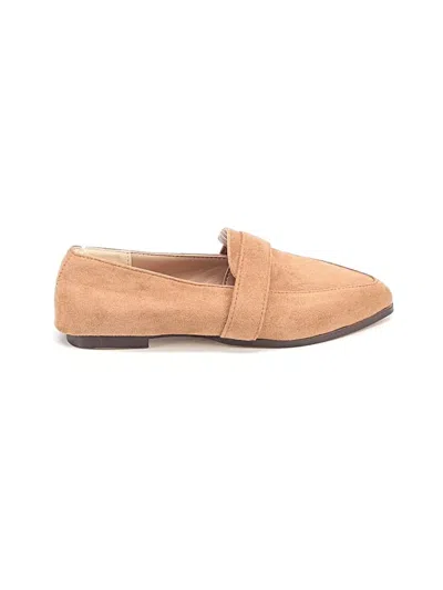 Pre-owned Unbranded Flats In Tan