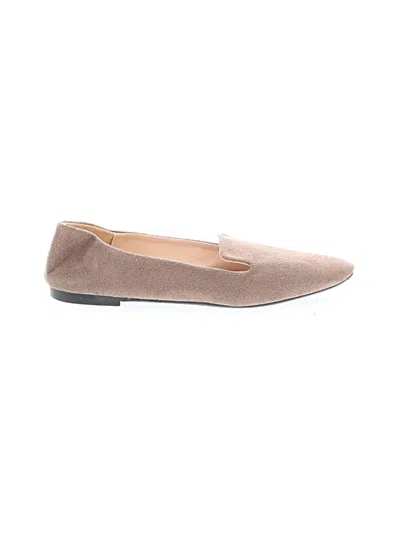 Pre-owned Unbranded Flats In Tan