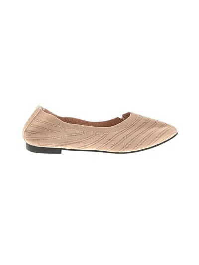 Pre-owned Unbranded Flats In Tan