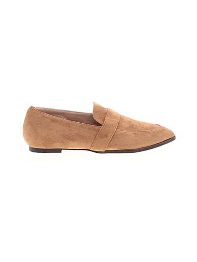 Pre-owned Unbranded Flats In Tan