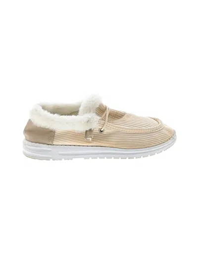 Pre-owned Unbranded Flats In Tan