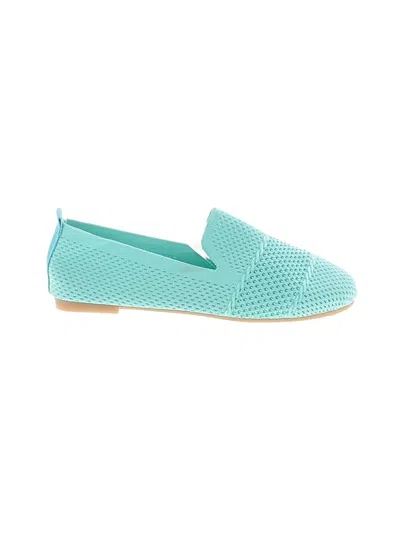 Pre-owned Unbranded Flats In Teal