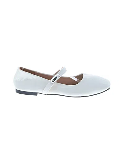 Pre-owned Unbranded Flats In White