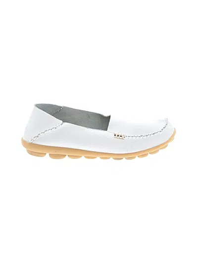 Pre-owned Unbranded Flats In White