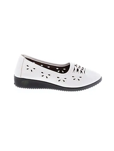 Pre-owned Unbranded Flats In White