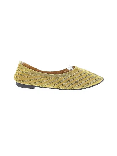 Pre-owned Unbranded Flats In Yellow