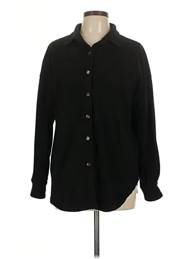 Pre-owned Unbranded Fleece Jacket In Black