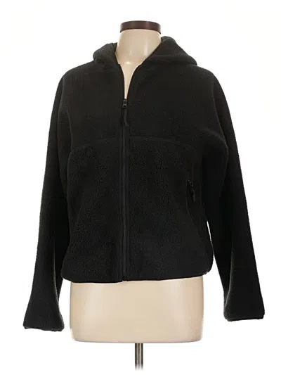 Pre-owned Unbranded Fleece Jacket In Black