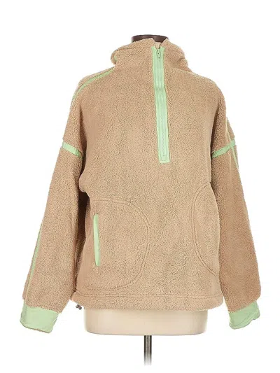 Pre-owned Unbranded Fleece Jacket In Brown