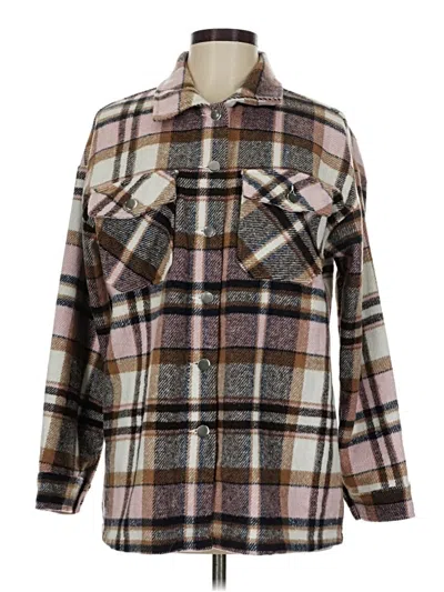 Pre-owned Unbranded Fleece Jacket In Brown