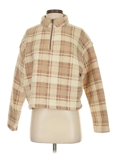 Pre-owned Unbranded Fleece Jacket In Brown