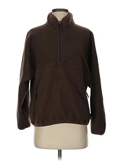 Pre-owned Unbranded Fleece Jacket In Brown