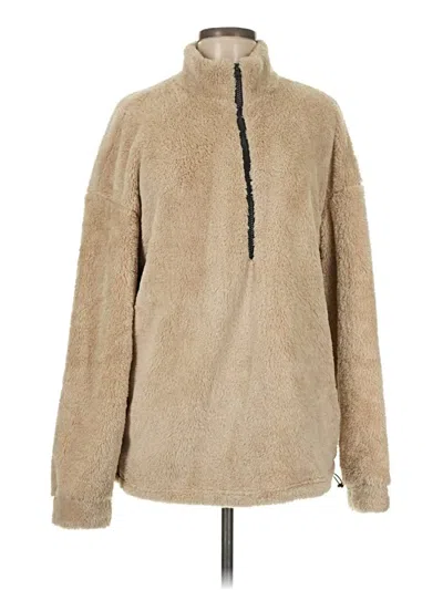Pre-owned Unbranded Fleece Jacket In Brown