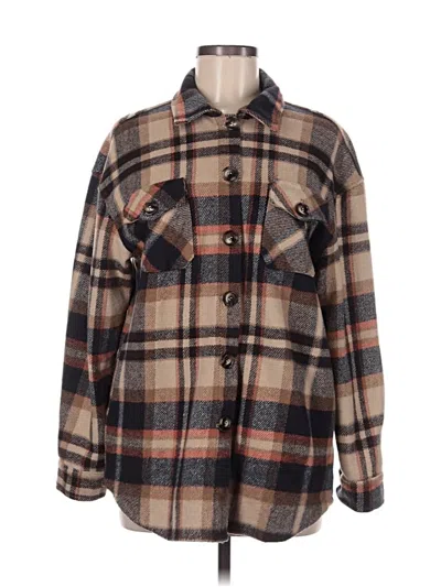 Pre-owned Unbranded Fleece Jacket In Brown