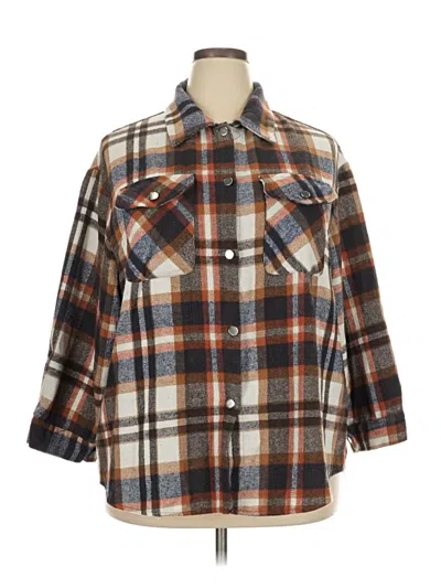 Pre-owned Unbranded Fleece Jacket In Brown