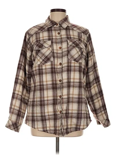 Pre-owned Unbranded Fleece Jacket In Brown