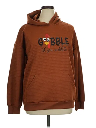 Pre-owned Unbranded Fleece Jacket In Brown