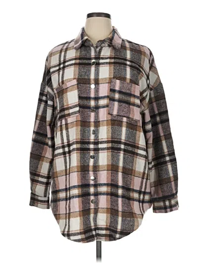 Pre-owned Unbranded Fleece Jacket In Brown