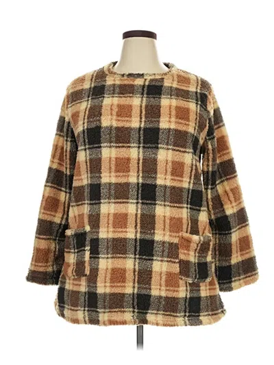 Pre-owned Unbranded Fleece Jacket In Brown