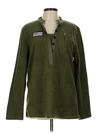 Pre-owned Unbranded Fleece Jacket In Green