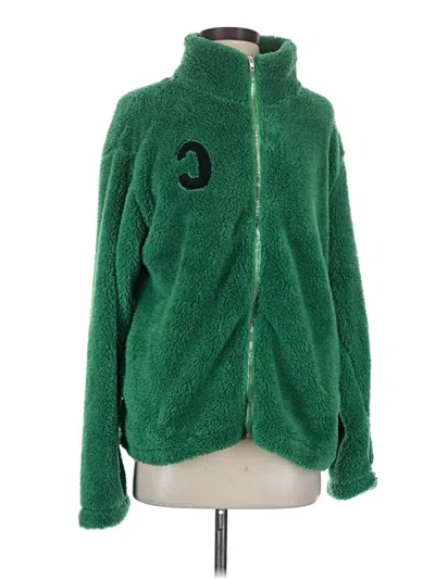 Pre-owned Unbranded Fleece Jacket In Green