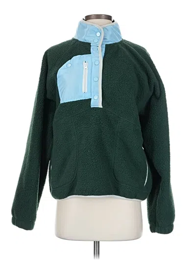 Pre-owned Unbranded Fleece Jacket In Green