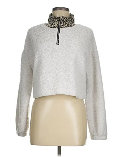 Pre-owned Unbranded Fleece Jacket In Ivory