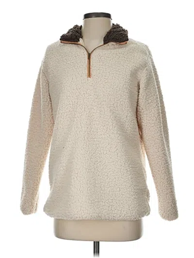 Pre-owned Unbranded Fleece Jacket In Ivory