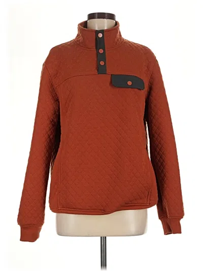 Pre-owned Unbranded Fleece Jacket In Orange