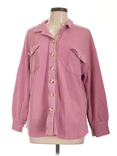 Pre-owned Unbranded Fleece Jacket In Pink