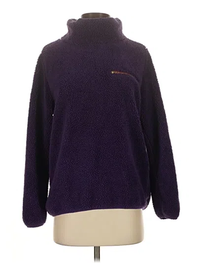 Pre-owned Unbranded Fleece Jacket In Purple