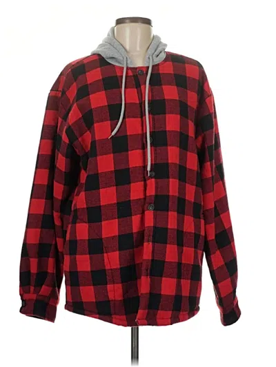 Pre-owned Unbranded Fleece Jacket In Red