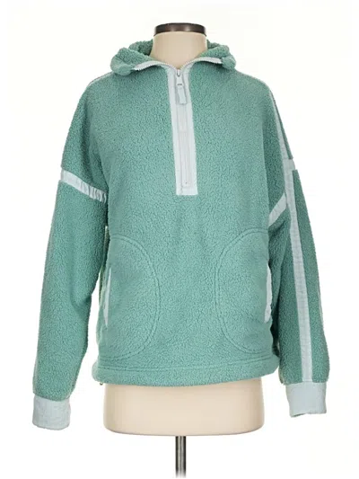 Pre-owned Unbranded Fleece Jacket In Teal