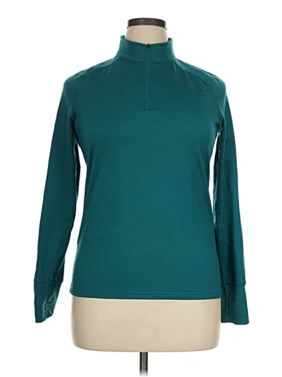 Pre-owned Unbranded Fleece Jacket In Teal