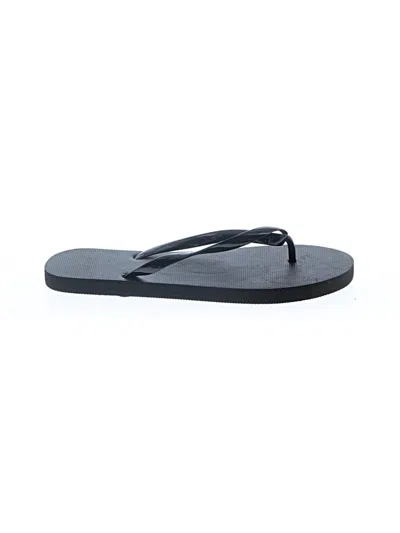 Pre-owned Unbranded Flip Flops In Black