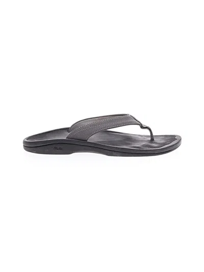 Pre-owned Unbranded Flip Flops In Black
