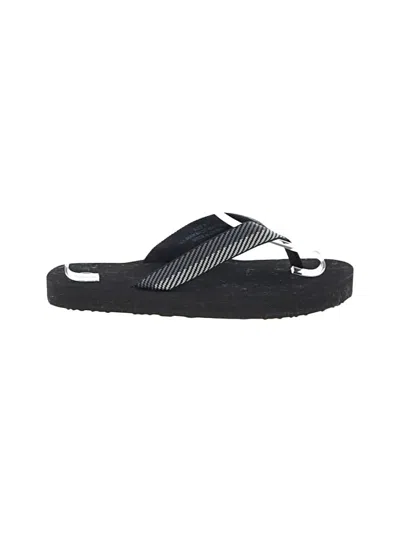 Pre-owned Unbranded Flip Flops In Black