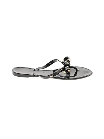 Pre-owned Unbranded Flip Flops In Black