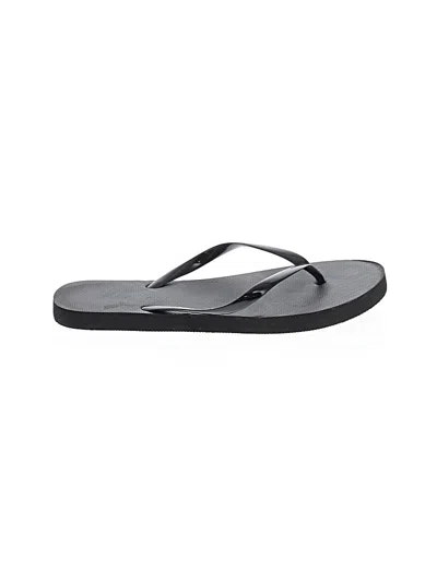 Pre-owned Unbranded Flip Flops In Black