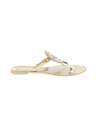 Pre-owned Unbranded Flip Flops In Gold