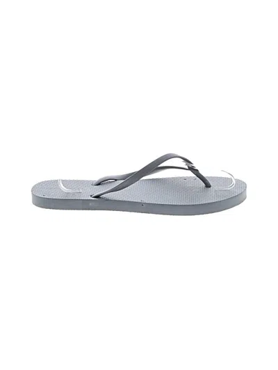 Pre-owned Unbranded Flip Flops In Gray
